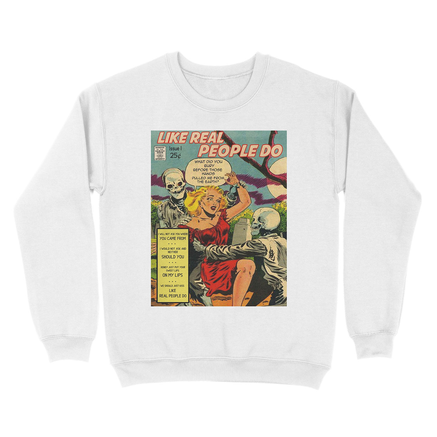 Like Real People Do - Hozier Retro Comic Unisex Crewneck Sweatshirt - Image 2