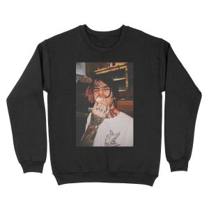 lil peep aesthetic portrait Unisex Crewneck Sweatshirt