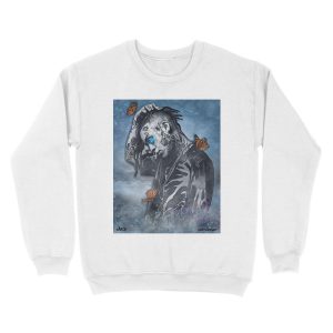 Alternative view of Lil Skies Hip-Hop Digital Painting Unisex Crewneck Sweatshirt