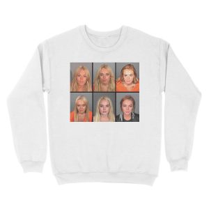 Alternative view of LINDSAY LOHAN MUGSHOTS Unisex Crewneck Sweatshirt