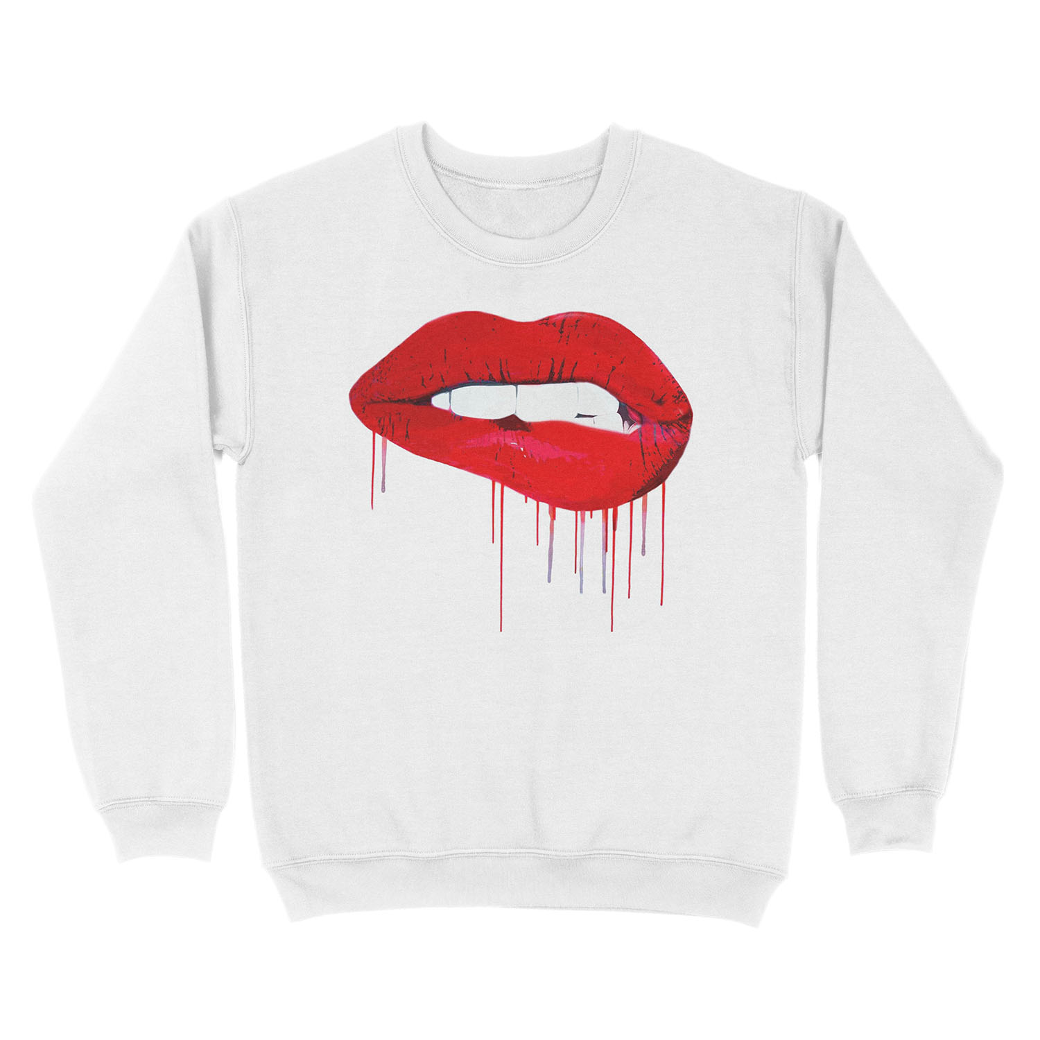 Lips Unisex Crewneck Sweatshirt - Image 2