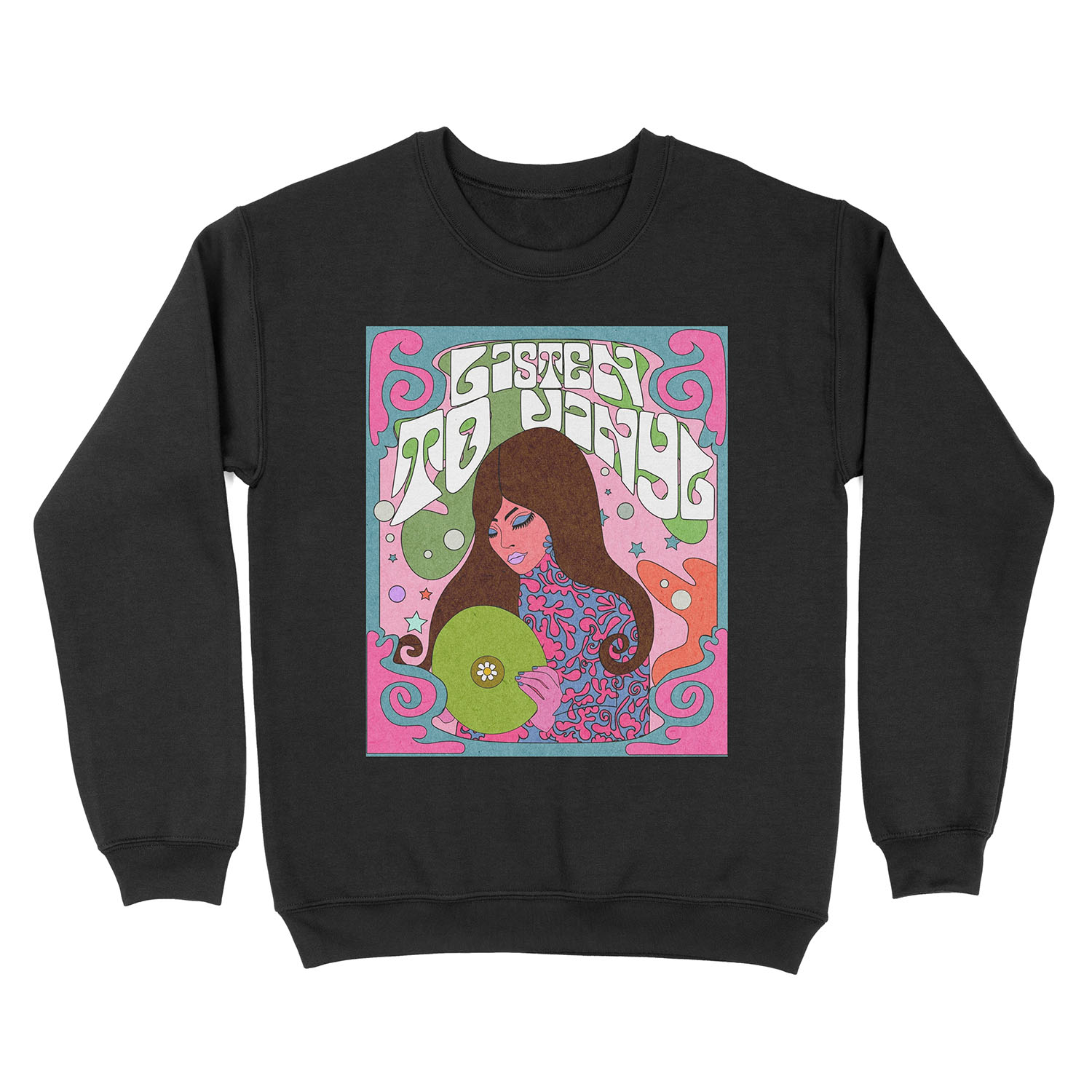 LISTEN TO VINYL Unisex Crewneck Sweatshirt
