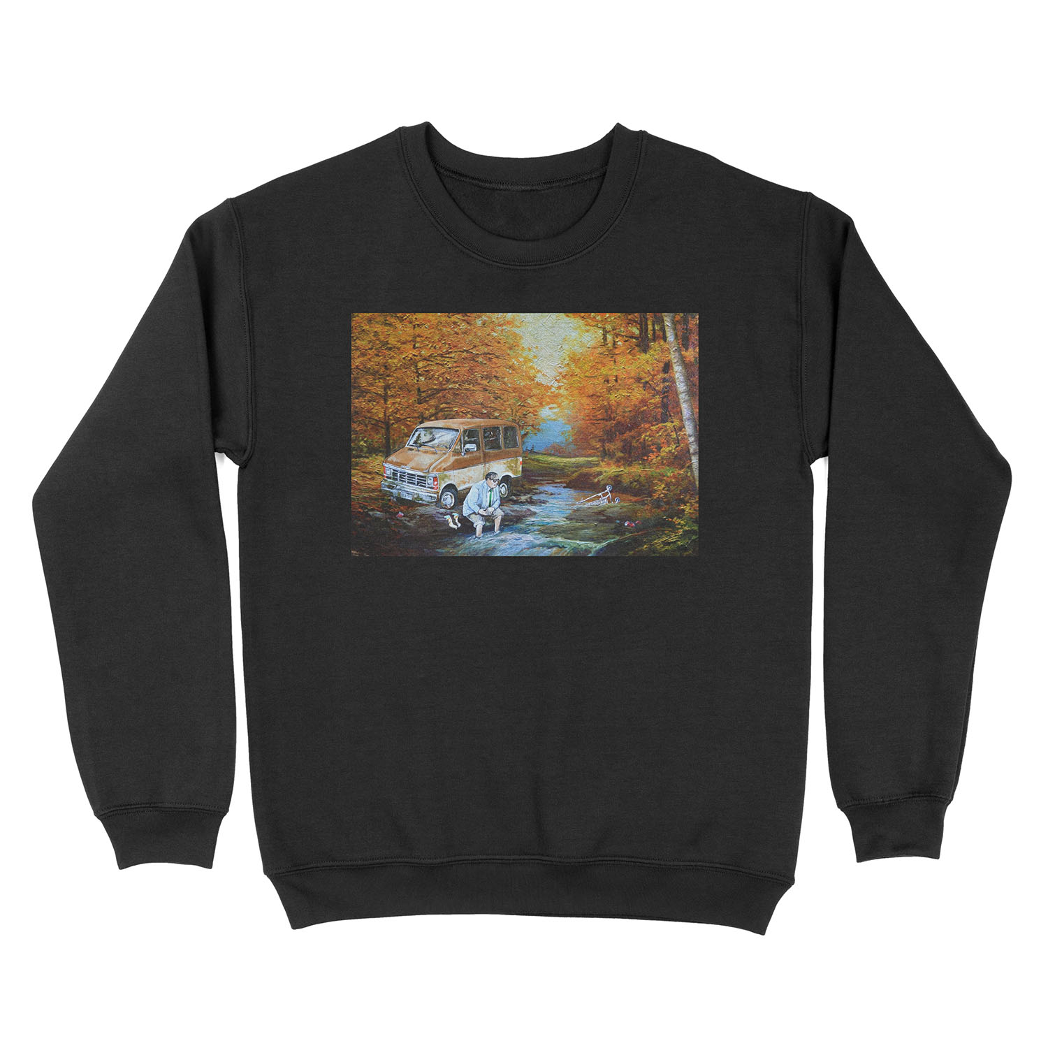 Living in a Van Down by the River Unisex Crewneck Sweatshirt