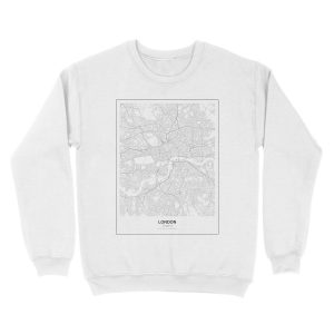 Alternative view of London Minimalist Map Unisex Crewneck Sweatshirt