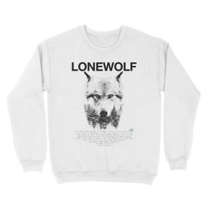 Alternative view of Lone Wolf! Unisex Crewneck Sweatshirt