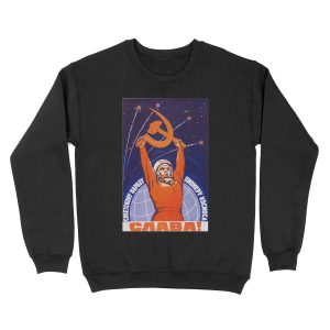 Long Live The Soviet People - The Space Pioneers Unisex Crewneck Sweatshirt