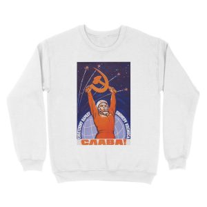 Alternative view of Long Live The Soviet People - The Space Pioneers Unisex Crewneck Sweatshirt