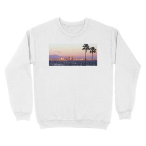 Alternative view of Los Angeles City View Unisex Crewneck Sweatshirt