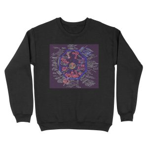 LOST Swan Station Blast Door Map Unisex Crewneck Sweatshirt