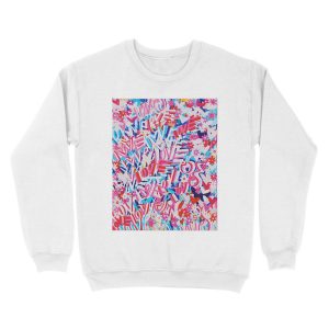 Alternative view of LOVE LOVE LOVE Unisex Crewneck Sweatshirt