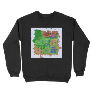 LttP: World Map Unisex Crewneck Sweatshirt