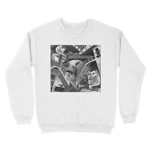 Alternative view of M.C. Escher - Relativity Unisex Crewneck Sweatshirt