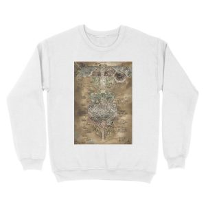 Alternative view of Made in Abyss - The Abyss Map Unisex Crewneck Sweatshirt