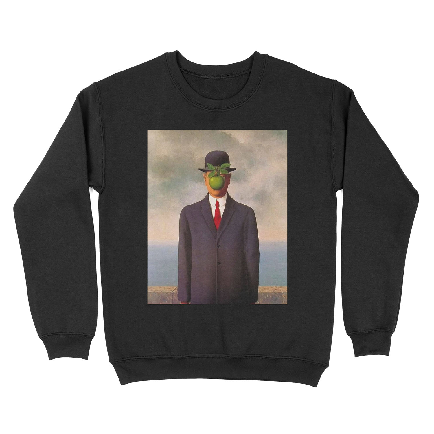 magritte surrealist art shirt Unisex Crewneck Sweatshirt