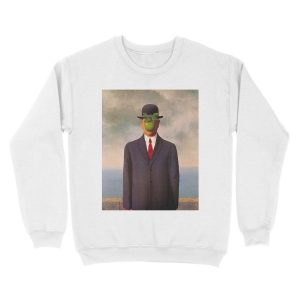 Alternative view of magritte surrealist art shirt Unisex Crewneck Sweatshirt