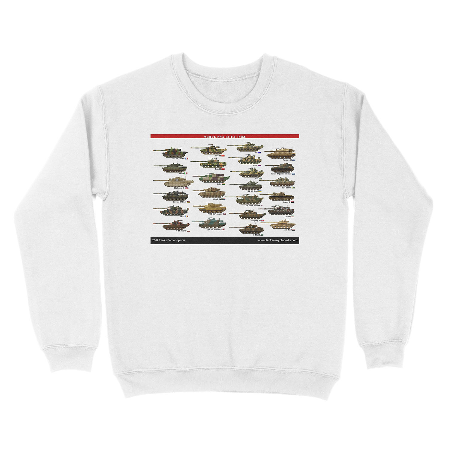 Main Battle Tanks Unisex Crewneck Sweatshirt - Image 2