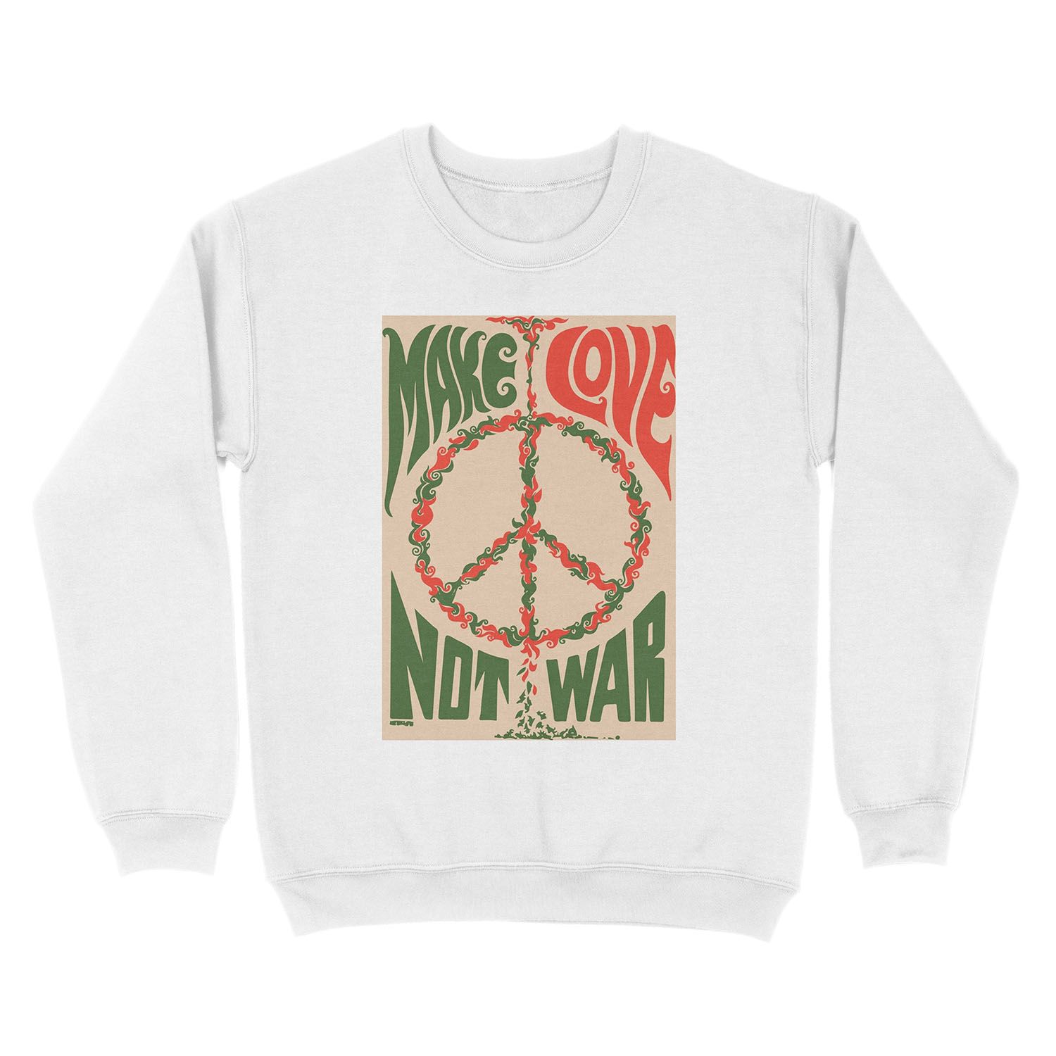 make love not war... Unisex Crewneck Sweatshirt - Image 2