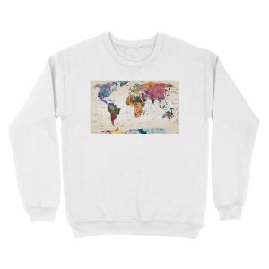 Alternative view of map Unisex Crewneck Sweatshirt