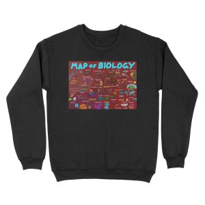 Map of Biology Unisex Crewneck Sweatshirt