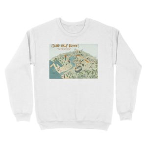 Alternative view of Map of Camp Half Blood Unisex Crewneck Sweatshirt