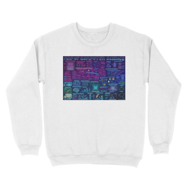 Map of Computer Science Unisex Crewneck Sweatshirt - Image 2