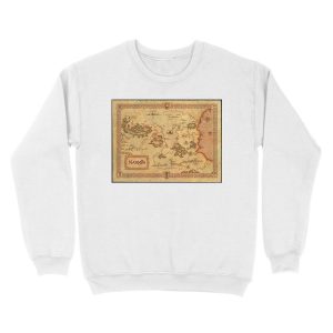 Alternative view of Map of Narnia Unisex Crewneck Sweatshirt