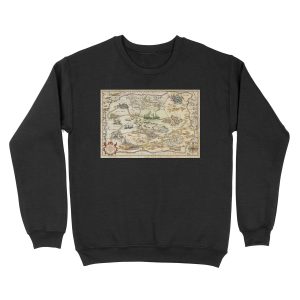Map of OZ Unisex Crewneck Sweatshirt