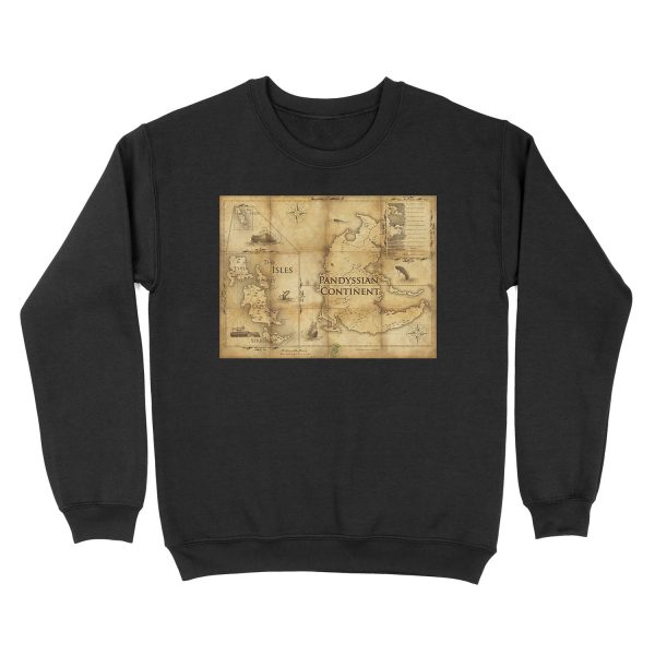 Map of Pandyssia, The Empire of the Isles, and The Months: Dishonored/Dishonored 2 Map Unisex Crewneck Sweatshirt