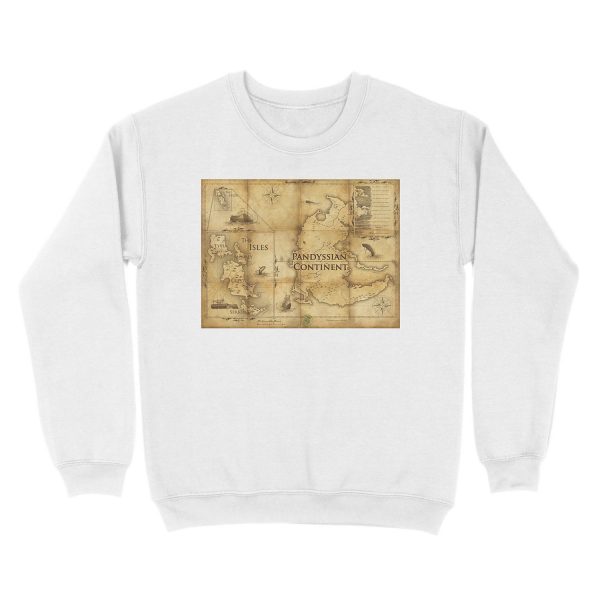 Map of Pandyssia, The Empire of the Isles, and The Months: Dishonored/Dishonored 2 Map Unisex Crewneck Sweatshirt - Image 2