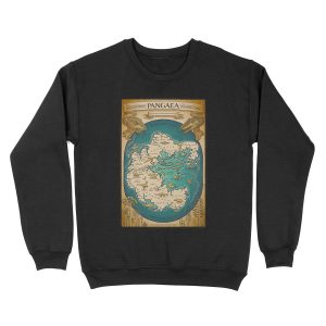 map of the supercontinent Pangaea Unisex Crewneck Sweatshirt