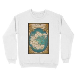 Alternative view of map of the supercontinent Pangaea Unisex Crewneck Sweatshirt
