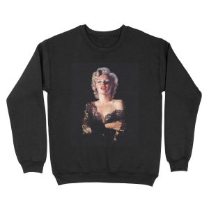 Marilyn Monroe in Lace Unisex Crewneck Sweatshirt