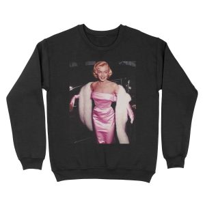 Marilyn Monroe in pink Unisex Crewneck Sweatshirt