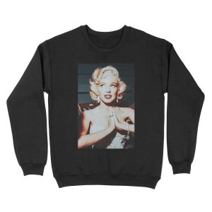 Marilyn Monroe in Praying Pose Unisex Crewneck Sweatshirt