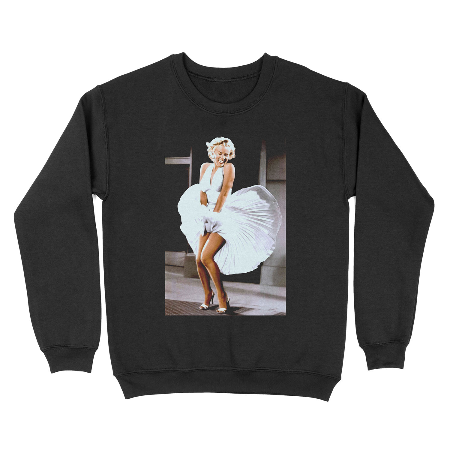 MARILYN MONROE: Scene of her Skirt Blowing Up Print Unisex Crewneck Sweatshirt