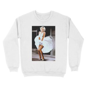Alternative view of MARILYN MONROE: Scene of her Skirt Blowing Up Print Unisex Crewneck Sweatshirt