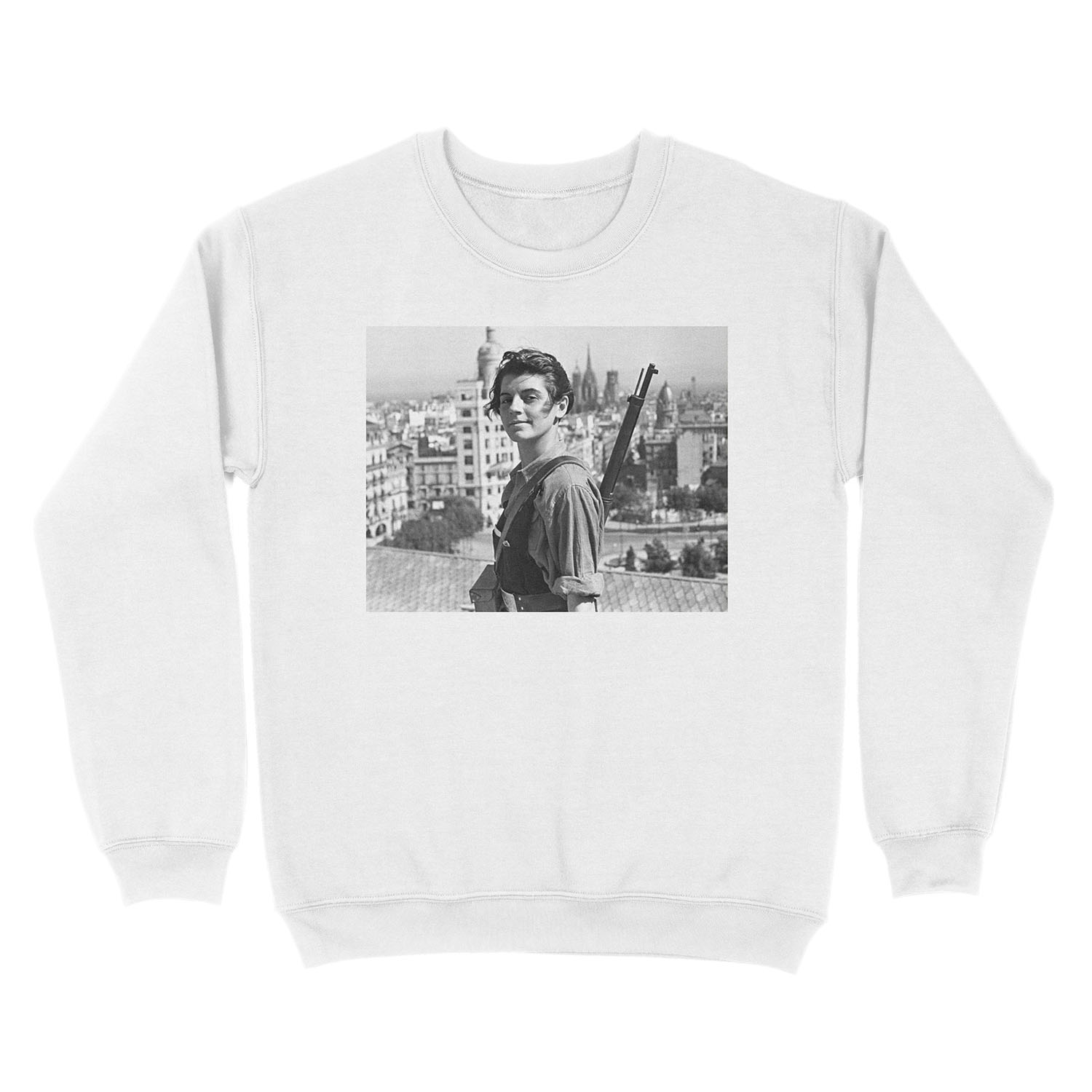 Marina Ginesta - The Left is Beautiful Unisex Crewneck Sweatshirt - Image 2