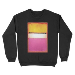 Mark Rothko | White Center (Yellow, Pink and Lavender on Rose) Unisex Crewneck Sweatshirt