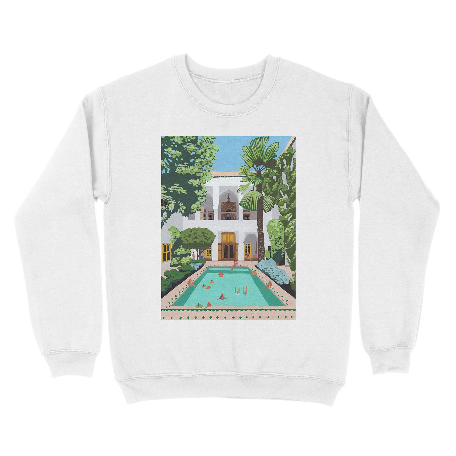 Marrakech Riad Unisex Crewneck Sweatshirt - Image 2