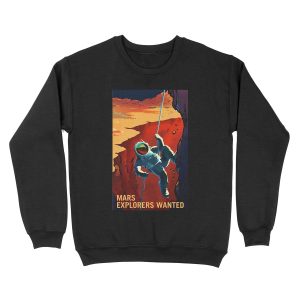 Mars Explorers Wanted Unisex Crewneck Sweatshirt