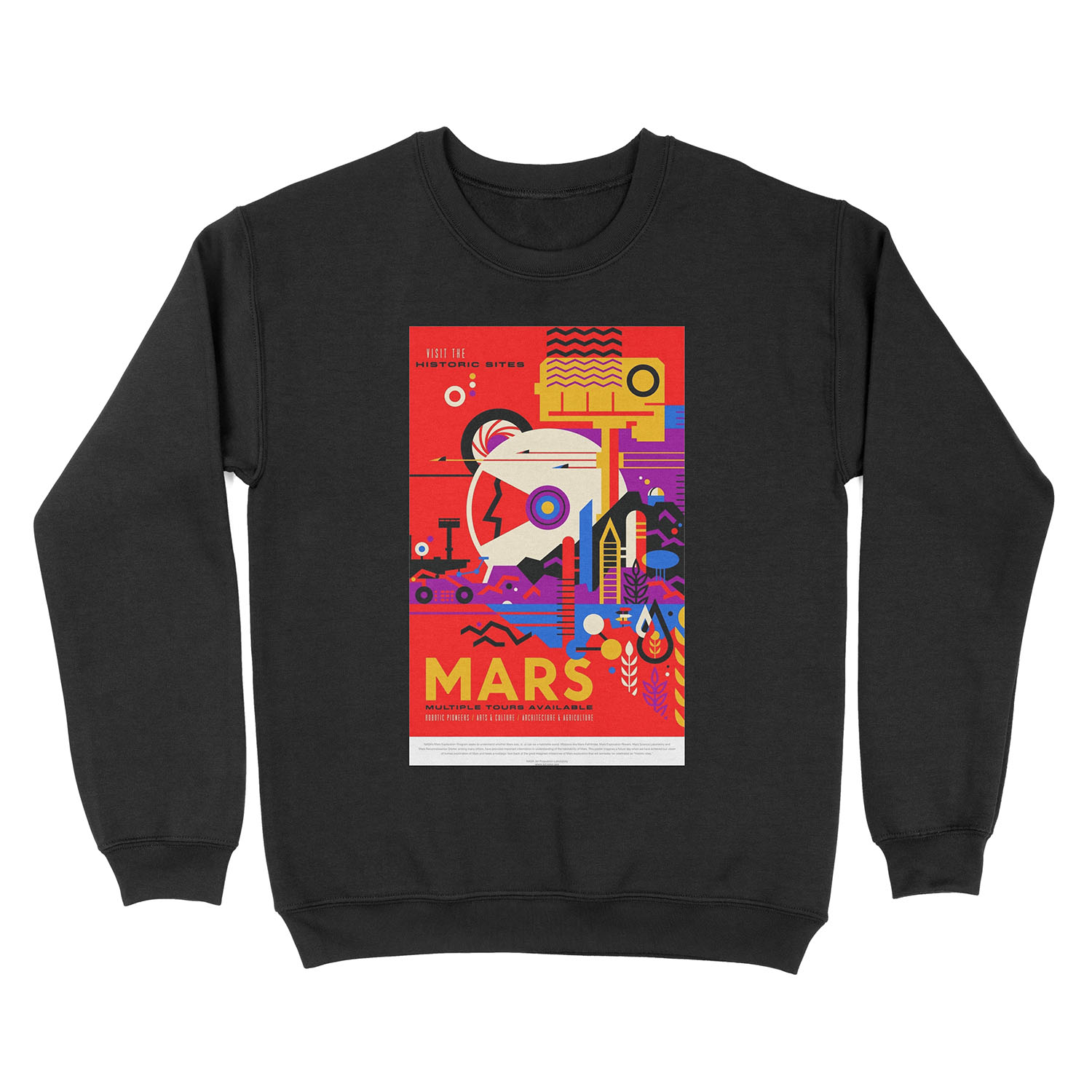 Mars - NASA/JPL Travel Unisex Crewneck Sweatshirt