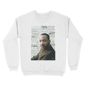 Alternative view of Martin Luther King Unisex Crewneck Sweatshirt
