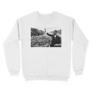 Alternative view of Martin Luther King Jr Speech Unisex Crewneck Sweatshirt