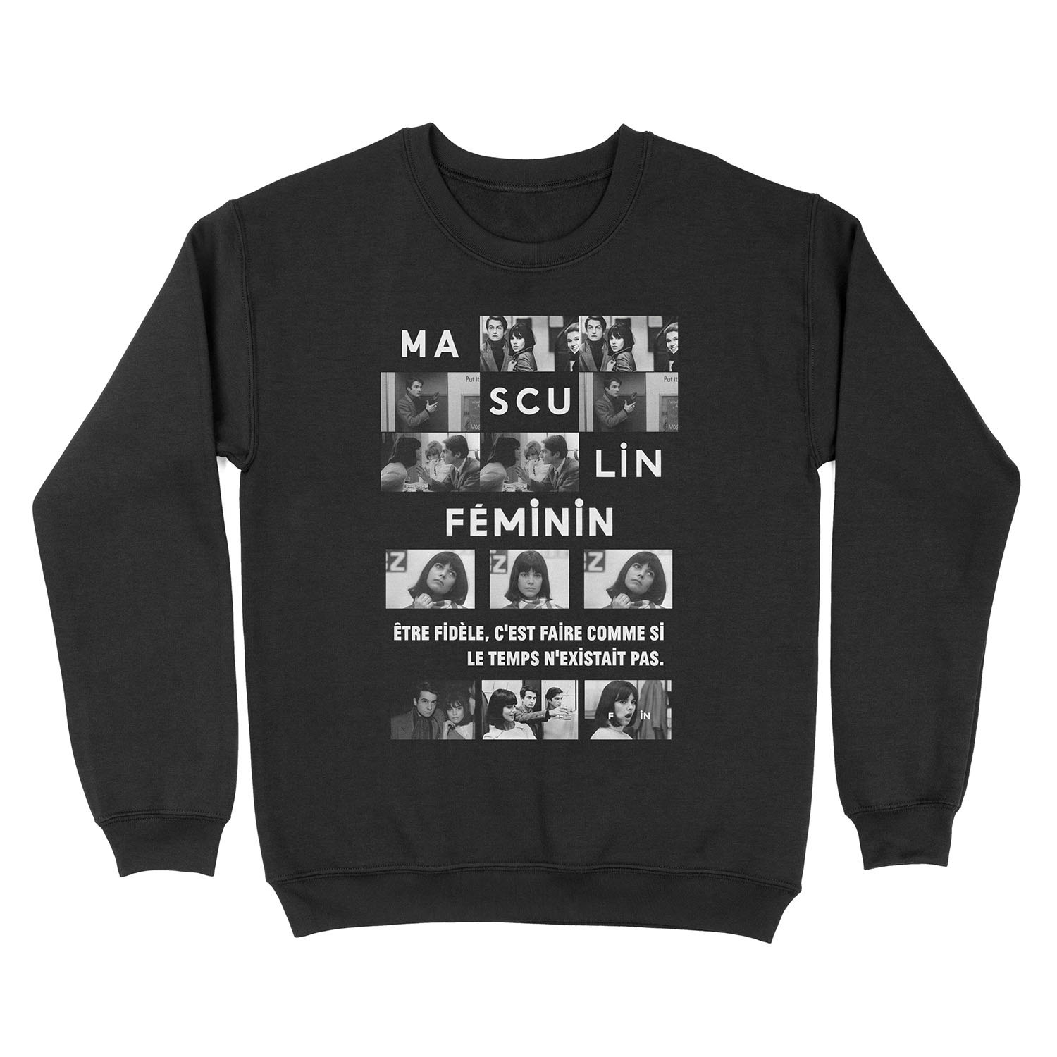 Masculin Féminin (1966 film) Jean Luc Godard Unisex Crewneck Sweatshirt