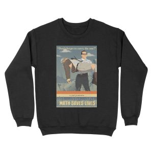 MATH SAVES LIVES Unisex Crewneck Sweatshirt