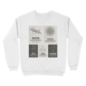 Alternative view of Mathematicians Mosiac Unisex Crewneck Sweatshirt