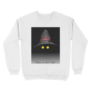 Alternative view of Maybe We Don't Exist - Final Fantasy IX (Vivi) Unisex Crewneck Sweatshirt