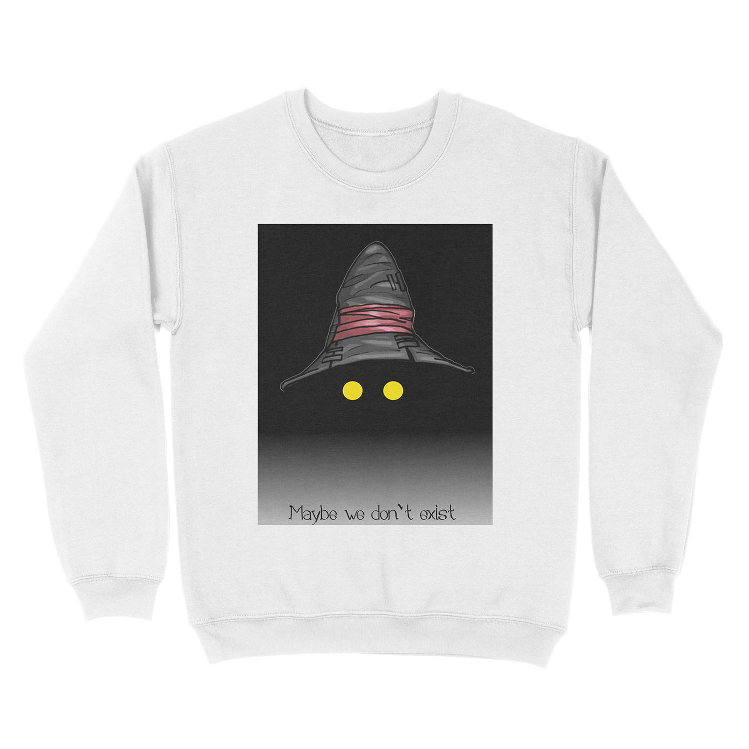 Maybe We Don't Exist - Final Fantasy IX (Vivi) Unisex Crewneck Sweatshirt - Image 2
