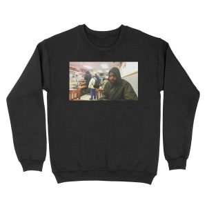 MC RIDE AT CAFE Unisex Crewneck Sweatshirt