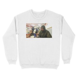 Alternative view of MC RIDE AT CAFE Unisex Crewneck Sweatshirt